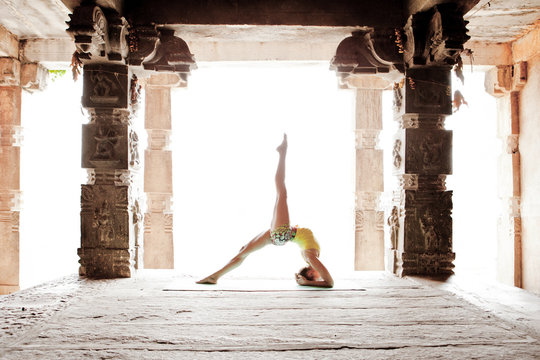 Woman doing yoga