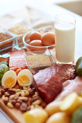 natural protein food on table