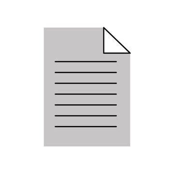 paper document business file sheet office vector illustration