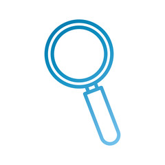 business magnifier research find creative icon vector illustration
