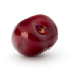 Sweet cherry berry isolated on white background cutout