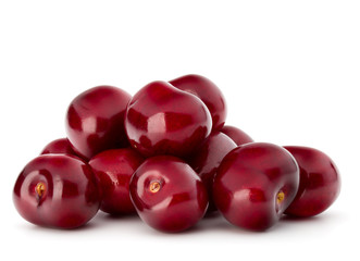 Sweet cherry berries isolated on white background cutout