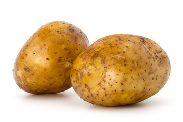 new potato tuber isolated on white background cutout