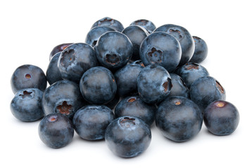blueberry or bilberry or blackberry or blue whortleberry or huckleberry isolated on white background cutout