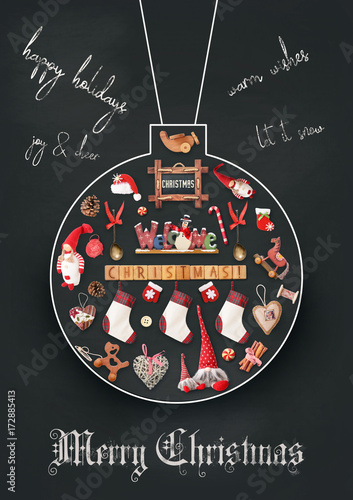 &quot;Merry Christmas Greeting Card&quot; Stockfotos und lizenzfreie Bilder auf