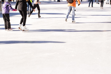 Obraz premium City ice skating rink