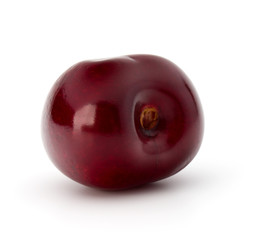 Sweet cherry berry isolated on white background cutout