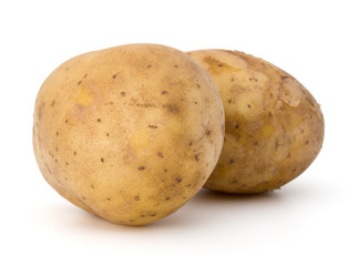 new potato tuber isolated on white background cutout
