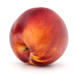 Nectarine fruit isolated on white background close up