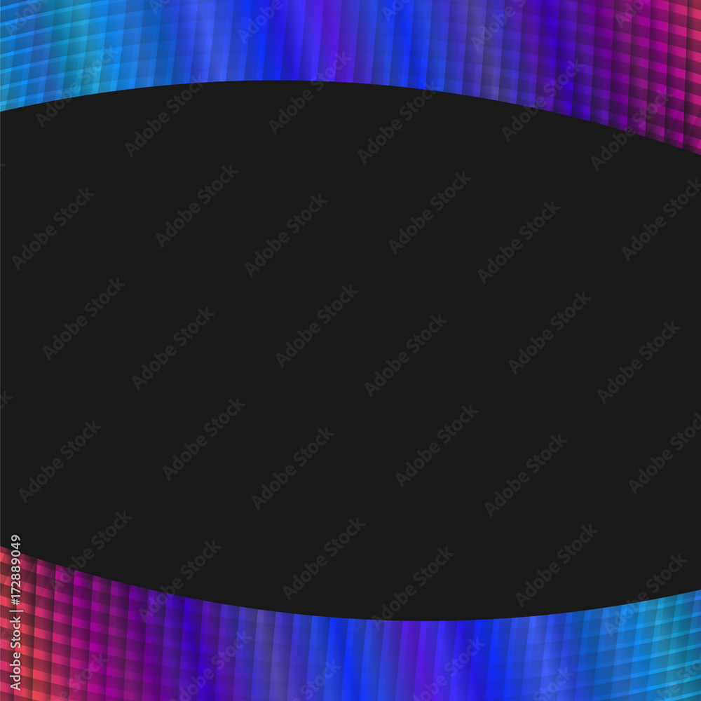 Poster Dynamic geometrical grid background - abstract  graphic from curved angular lines