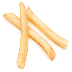 French Fried Potatoes isolated on white background