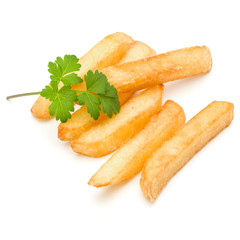 French Fried Potatoes isolated on white background