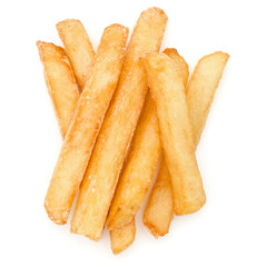 French Fried Potatoes isolated on white background