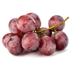 Red grape berry bunch isolated on white background cutout