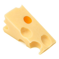 Cheese isolated on white background