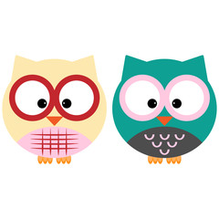 Fototapeta premium two owls