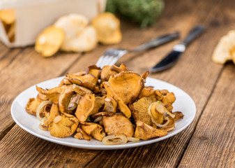 Fresh made Fried Chanterelles