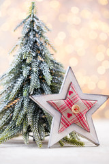 Christmas decor und greeting card. Symbol xmas.