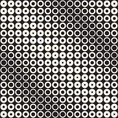 Fototapeta na wymiar Abstract black and white pattern background. Seamless geometric circle halftone. Stylish modern texture 