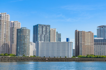 Obraz premium 豊洲の高層マンション群