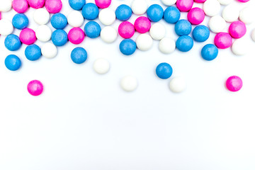 Colored chocolate coated candy