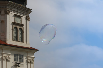 soap bubble in the sky