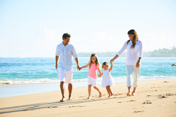 Happy Family on the Beach