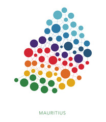dotted texture Mauritius vector background