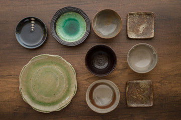 Japanese old ceramic dish