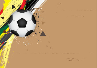 vector soccer grunge background design
