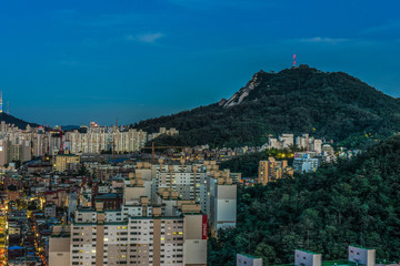 seoul city night, skyline, south korea 