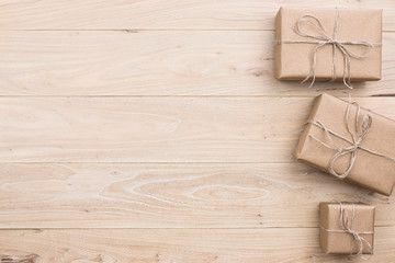 Christmas present in the wood