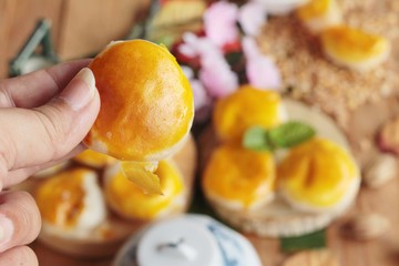 Festival moon cake - Chinese cake and tea