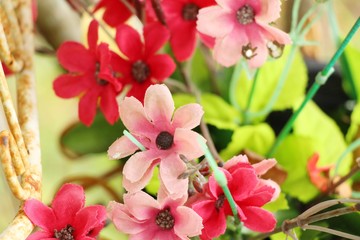 Obraz premium Beautiful vintage of artificial flowers at variety