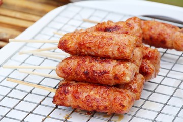 Grilled sausage asia is delicious