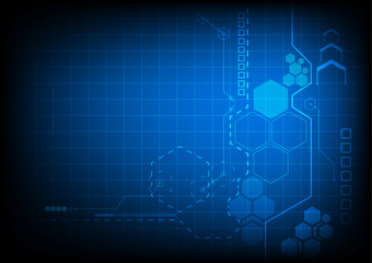 vector electronic interface technology, abstract background.