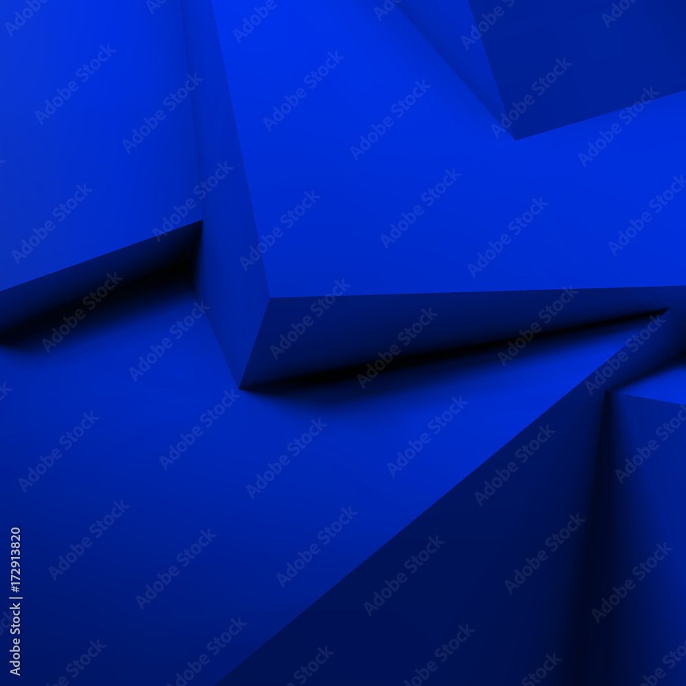 Aufkleber abstract geometric background with overlapping cubes