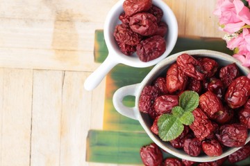 Dried jujube fruits is tasty