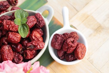 Dried jujube fruits is tasty