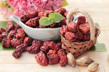 Dried jujube fruits is tasty