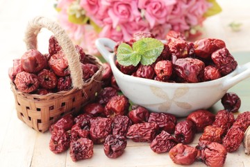 Dried jujube fruits is tasty