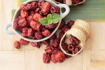 Dried jujube fruits is tasty