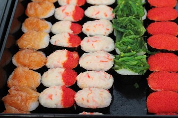 Mixed roll sushi set is delicious, Japanese food