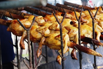 Rotating chicken is delicious