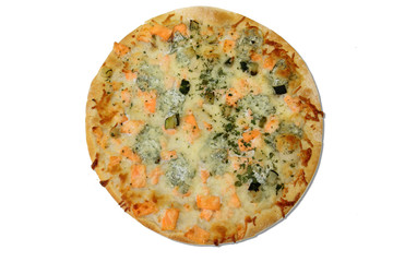 pizza au saumon