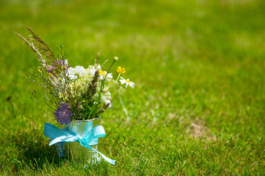 mix summer flowers bouquet