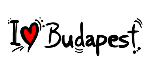 Budapest city of Hungary love message