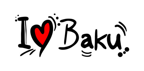 Baku love message