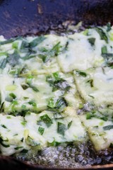 Steamed dumpling stuffed with garlic chives delicious