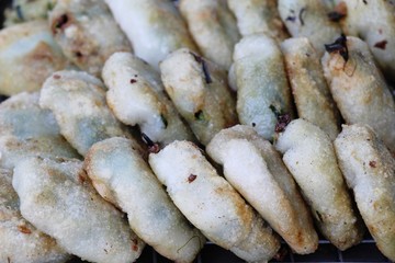 Steamed dumpling stuffed with garlic chives delicious
